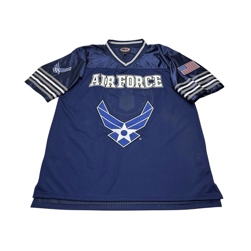 Men's JWM Wholesale United States Air Force USAF Football Style Jersey Size XL
